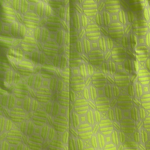 LIME GREEN AND CREAM PATTERNED SKIRT - Picture 4 of 4